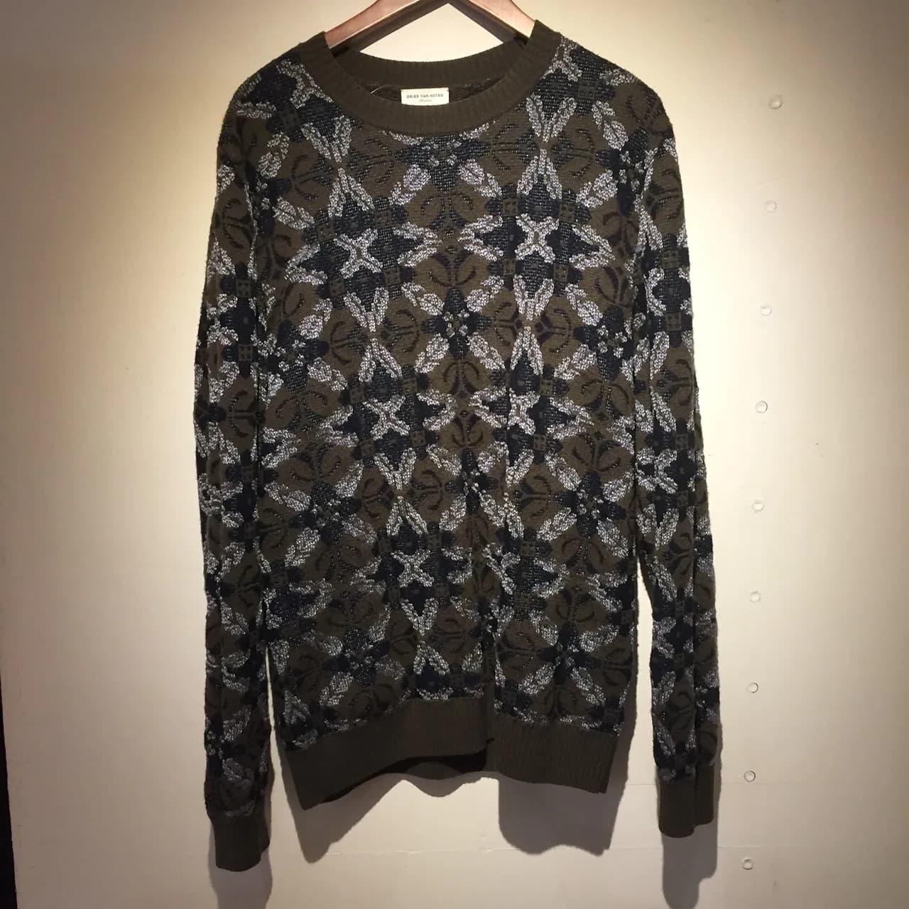 DRIES VAN NOTEN DRIES VAN NOTEN 15AW ランウェイ着ジャガードニットセーター