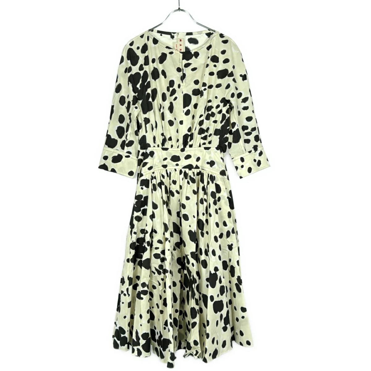 MARNI マルニ 22AW アブストラクトパターンドレスワンピース 02PR 22 2078
