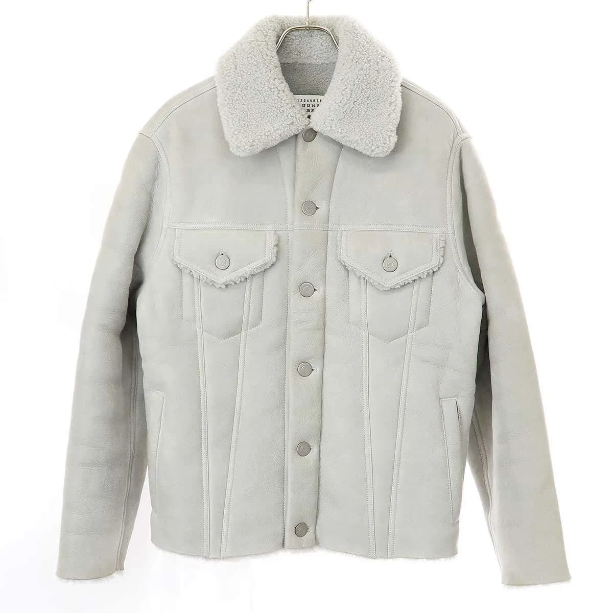 Maison Margiela メゾン マルジェラ 20AW Mouton Shearling Jacket ムートンレザートラッカージャケット