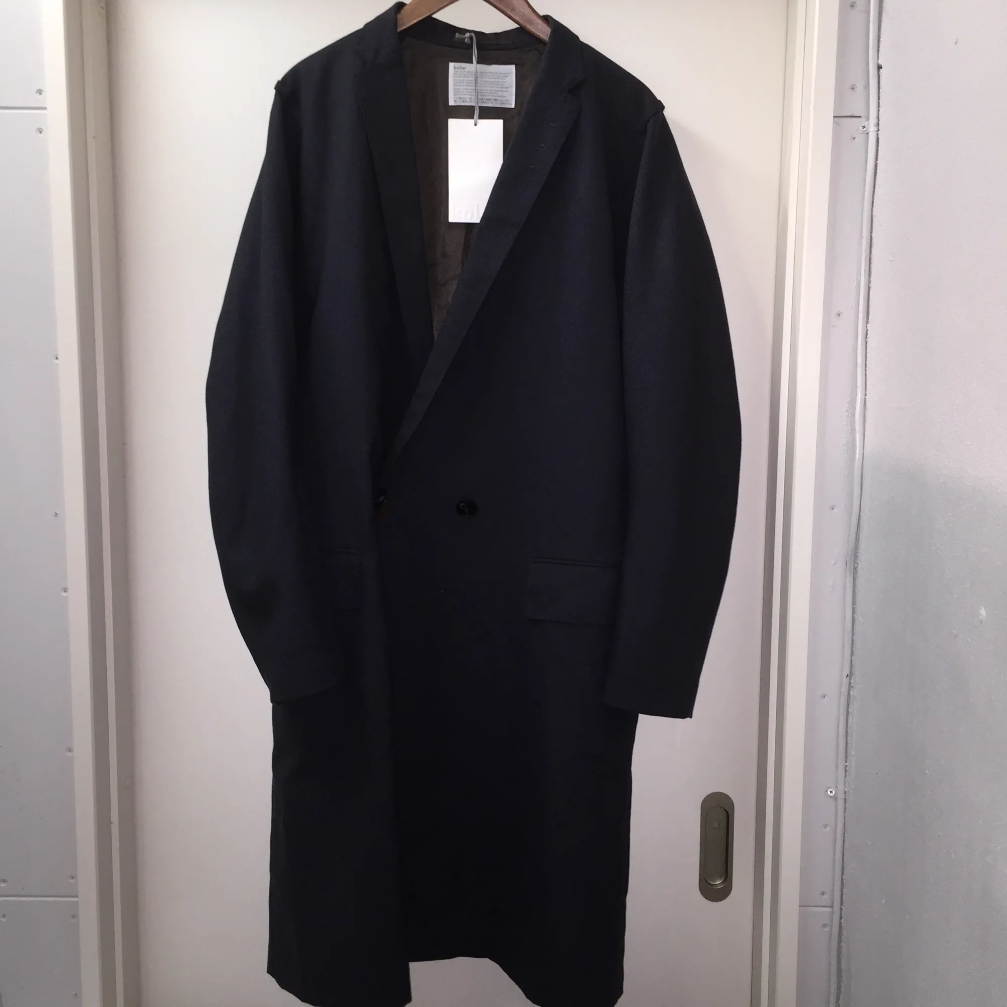 kolor kolor 16SS ウールロングチェスターコート 2