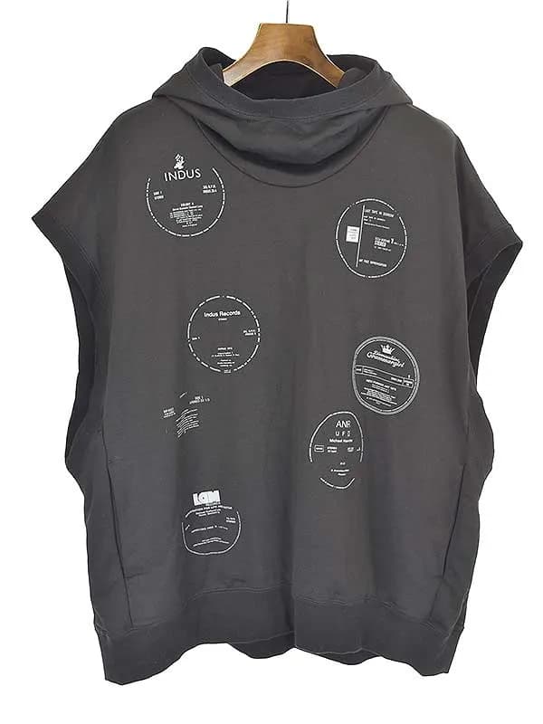 LAD MUSICIAN ラッドミュージシャン 21SS LOOP BACK PRINT SLEEVELESS ANORAK PARKA ノースリーブパーカー