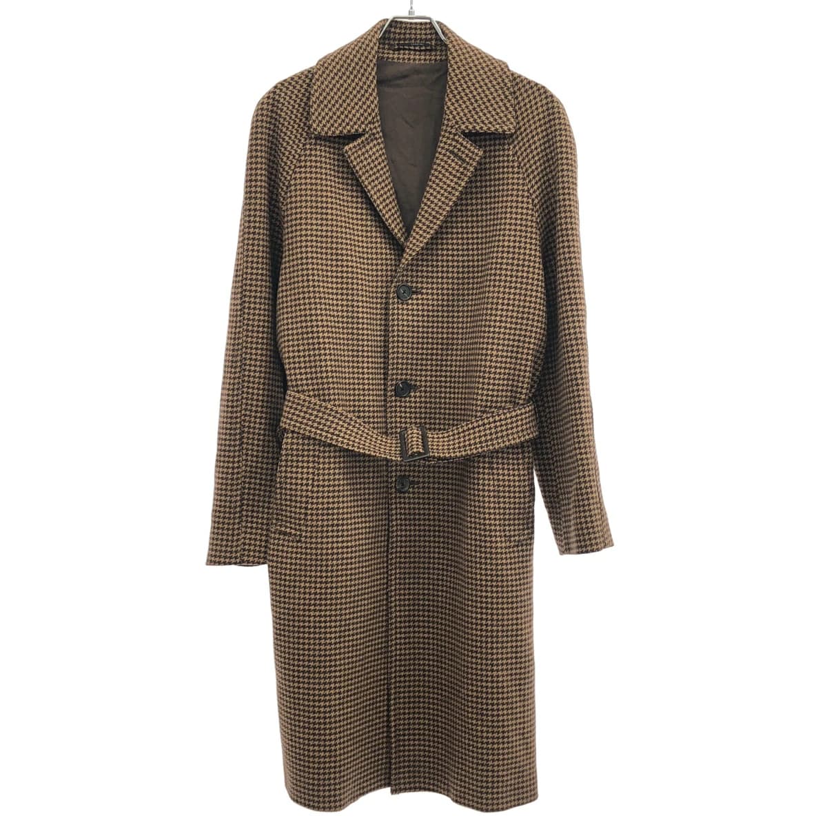 LARDINI ラルディーニ ハウンドトゥースベルテッドチェスターコート IL23090