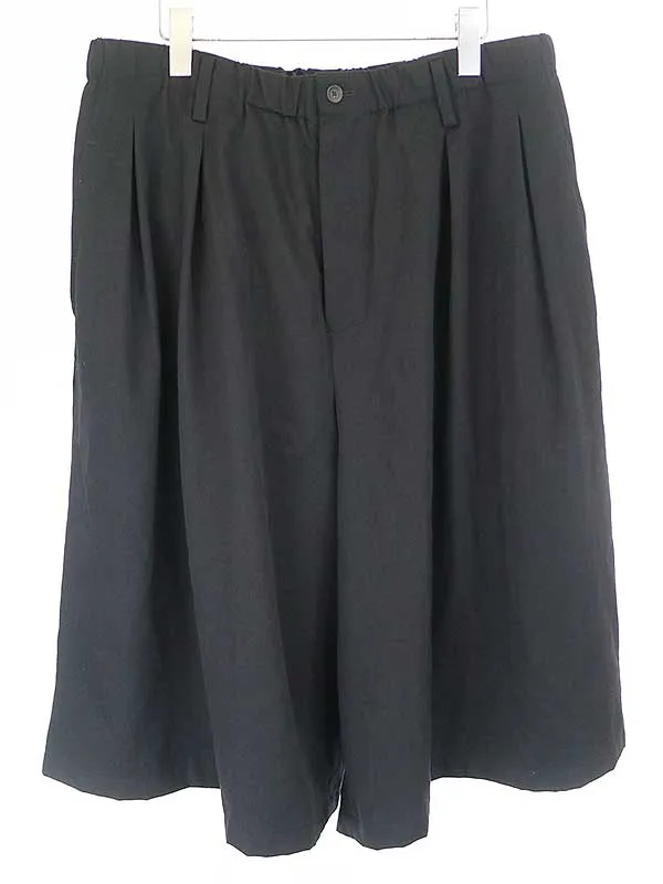 Yohji Yamamoto ヨウジヤマモト プールオム 20SS ウエストゴムタック シワギャバデカパンツ