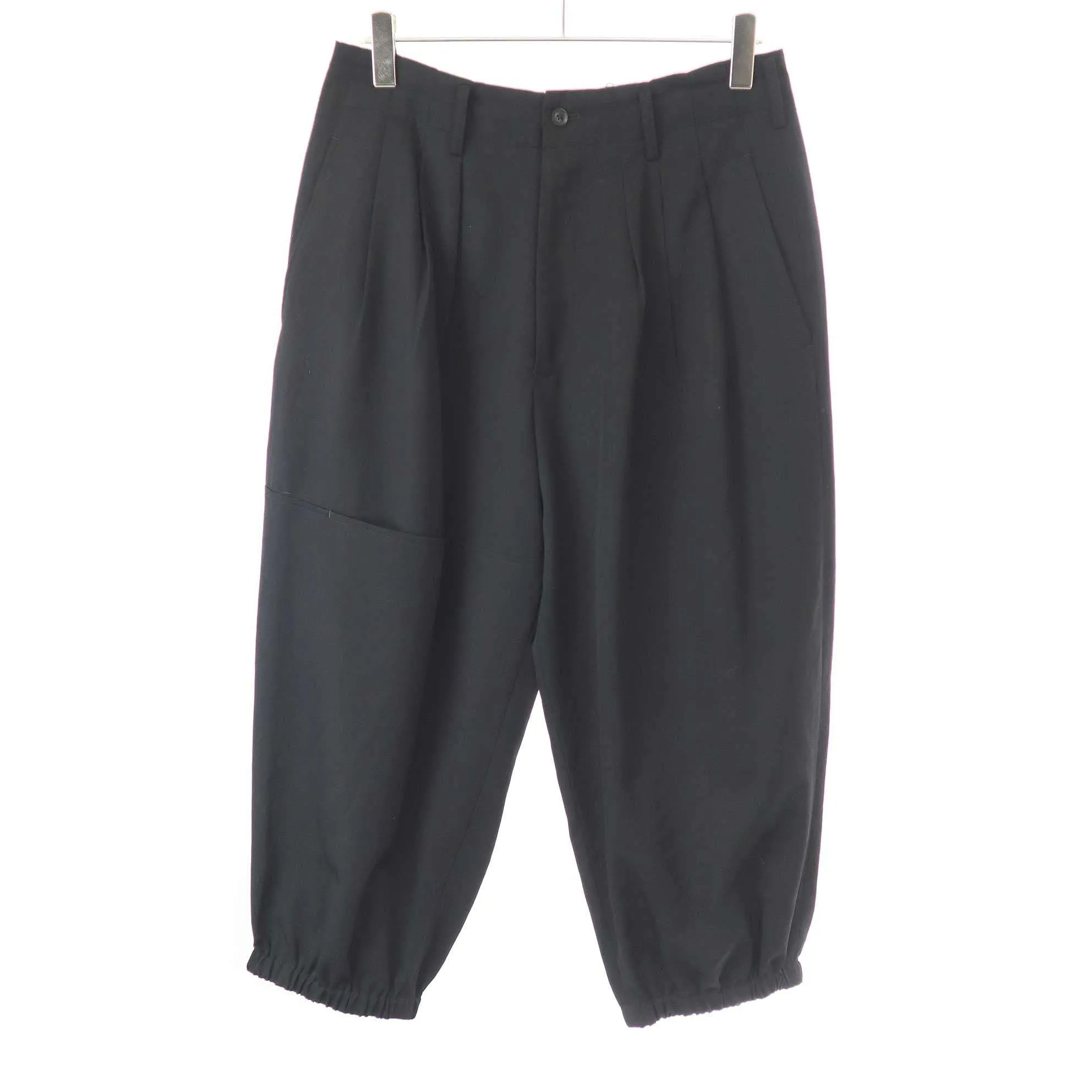Yohji Yamamoto ヨウジヤマモト プールオム 18SS ウールギャバジンバルーンパンツ HW-P12-100