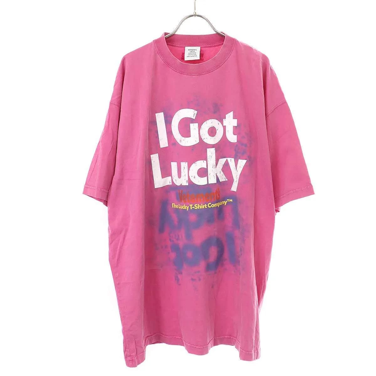 VETEMENTS ヴェトモン 22AW Got Lucky T-Shirt オーバーサイズプリントTシャツ