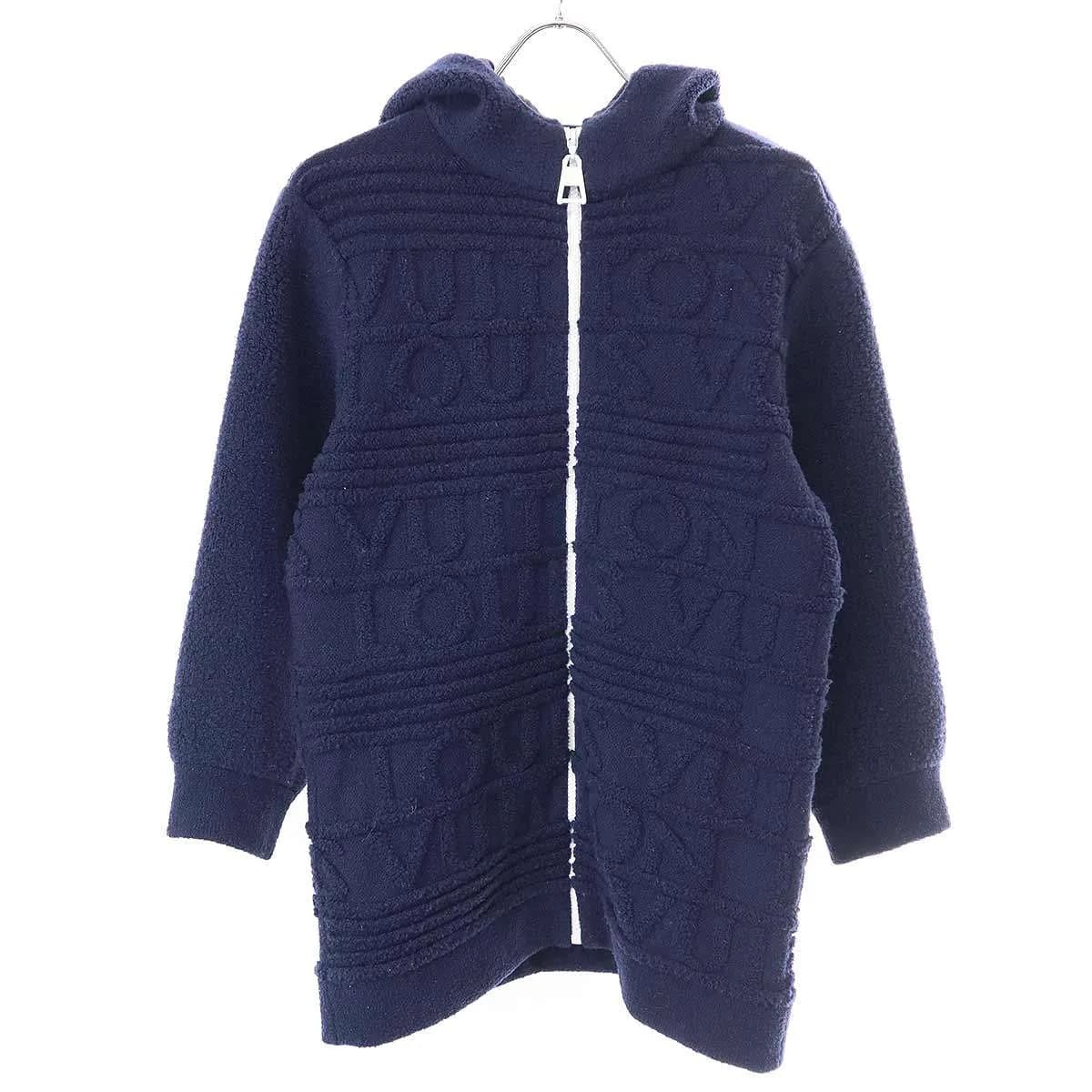 LOUIS VUITTON ルイヴィトン 20AW ロゴエンボスジップアップニットパーカー RW202W XZX FJKC15
