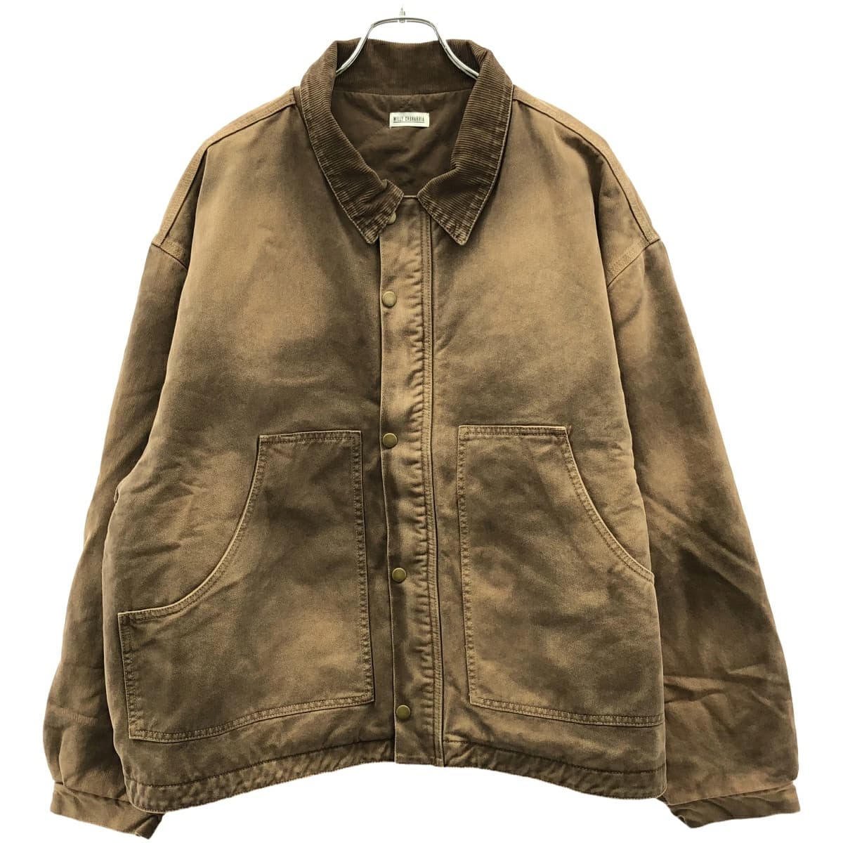 WILLY CHAVARRIA ウィリーチャバリア 21AW SILVER LAKE WORK JACKET フェード加工ジップアップデニムワークジャケット