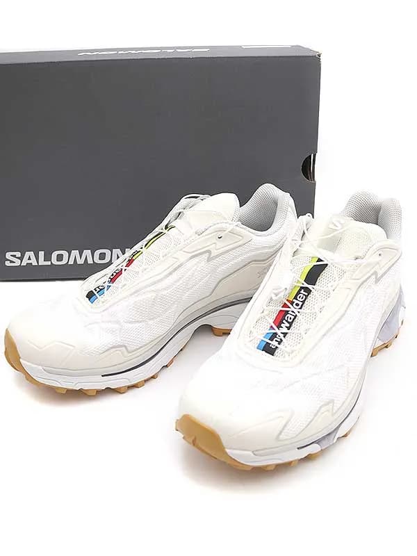 SALOMON サロモン × アンドワンダー XT-SLATE スニーカー ホワイト サイズ:28cm