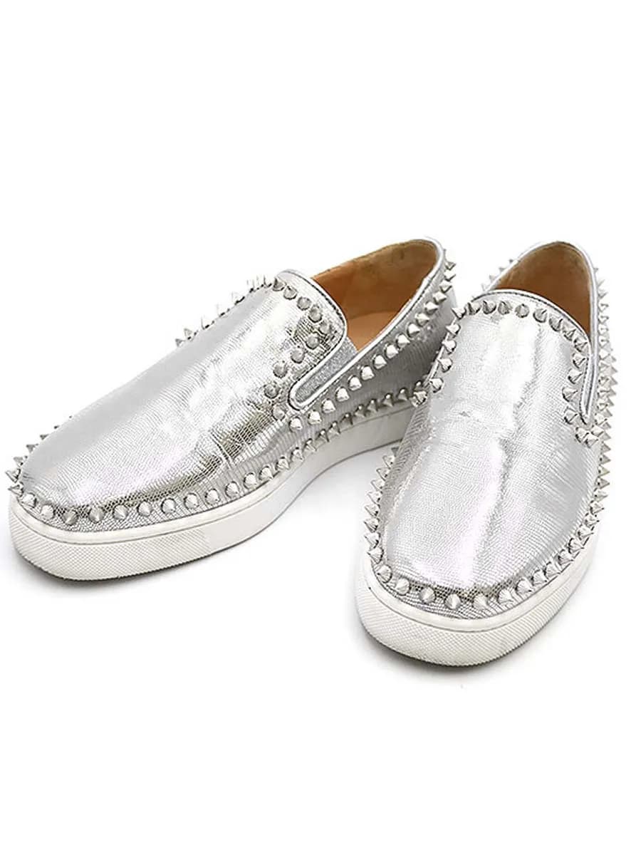 Christian Louboutin クリスチャンルブタン Pik Boat スタッズスリッポンスニーカー
