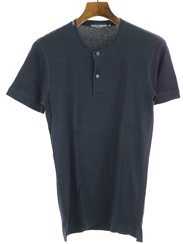 DOLCE&GABBANA ドルチェ&ガッバーナ ヘンリーネックTシャツ