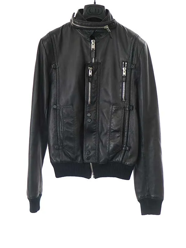 Dior HOMME ディオールオム 07SS マルチジップレザーブルゾン ジャケット