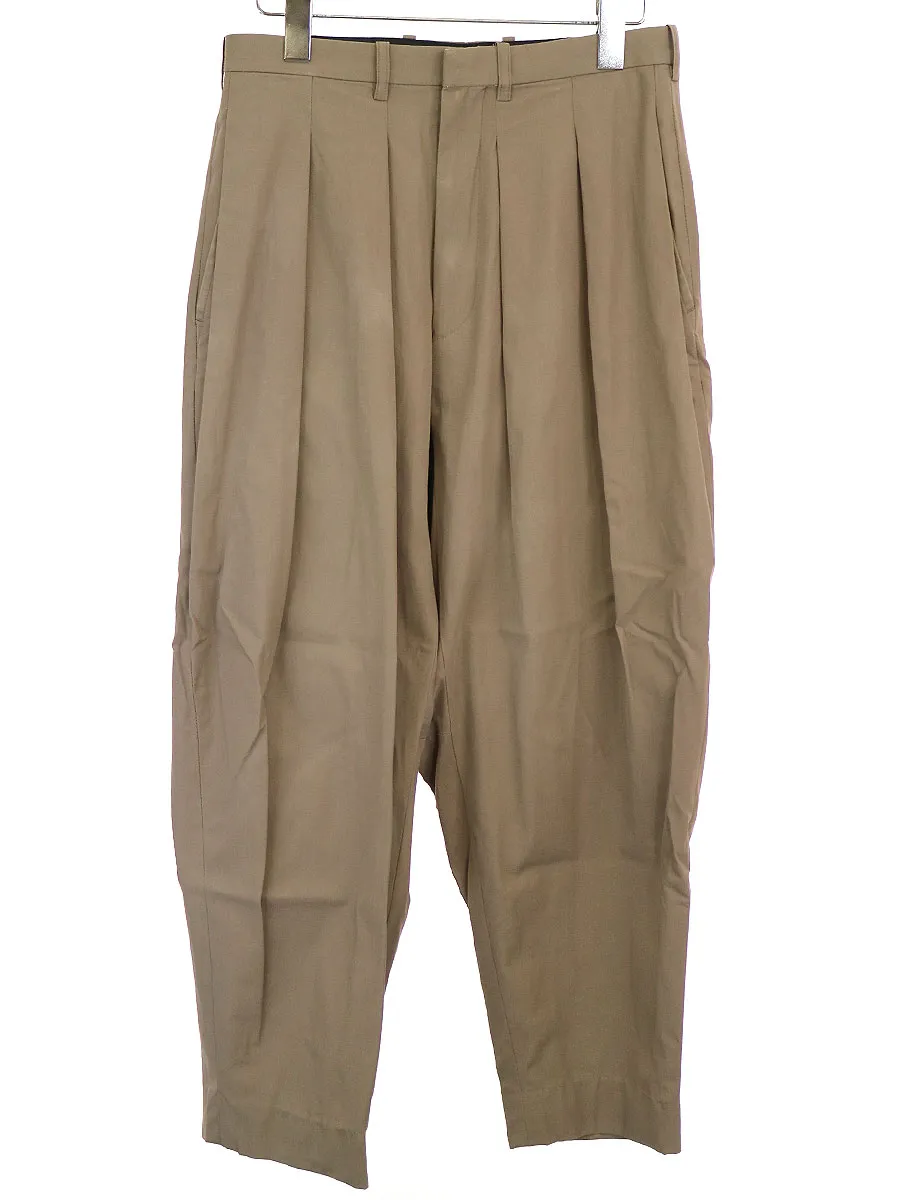 LAD MUSICIAN ラッドミュージシャン 13SS NANO撥水 コットンギャバジン2タックサルエルパンツ