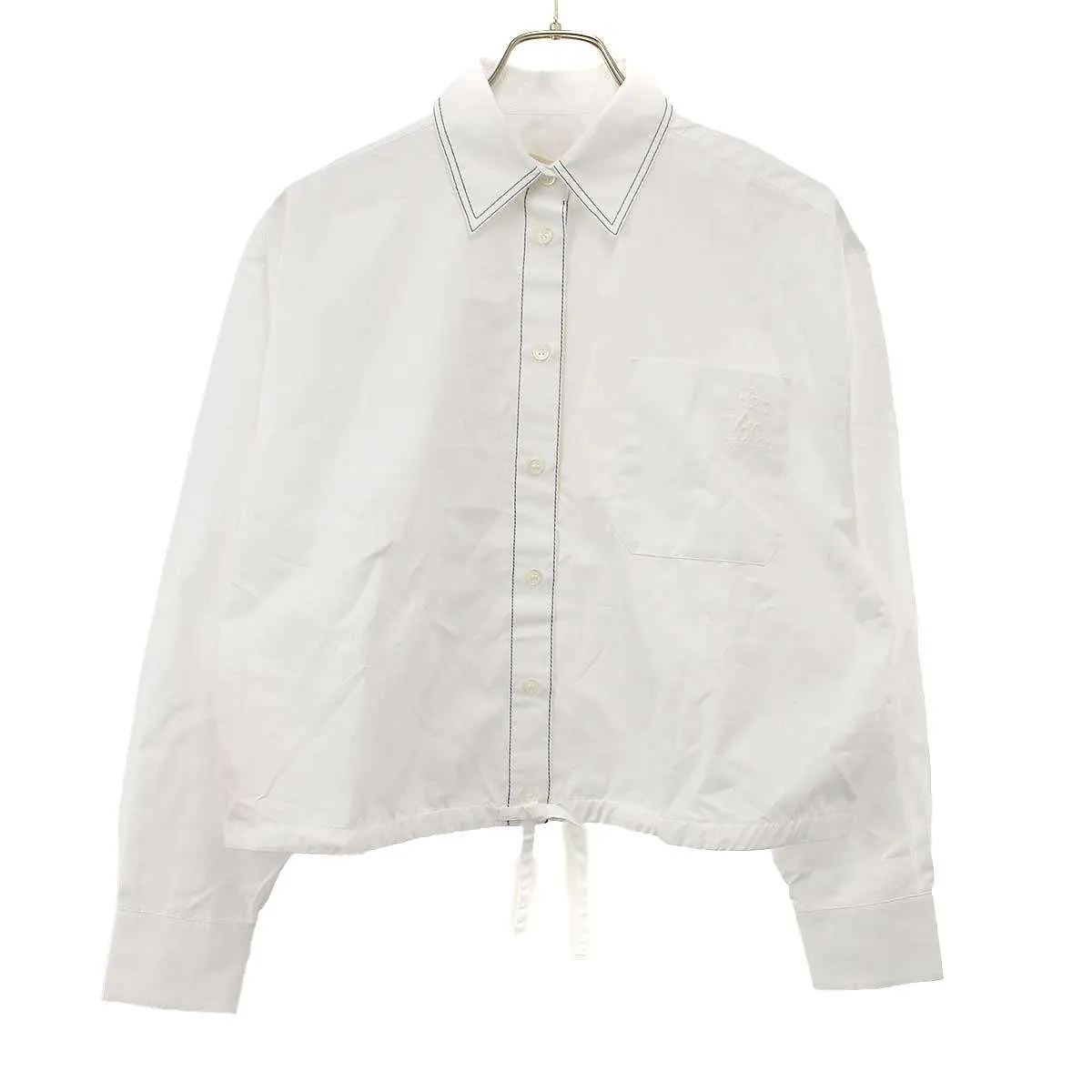 MARNI マルニ 26SS クロップドポプリンシャツ CAMA0670S0 UTCY6