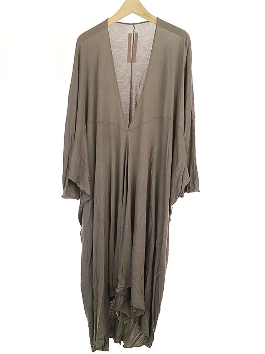 Rick Owens リックオウエンス シルク混レーヨンTシャツワンピース