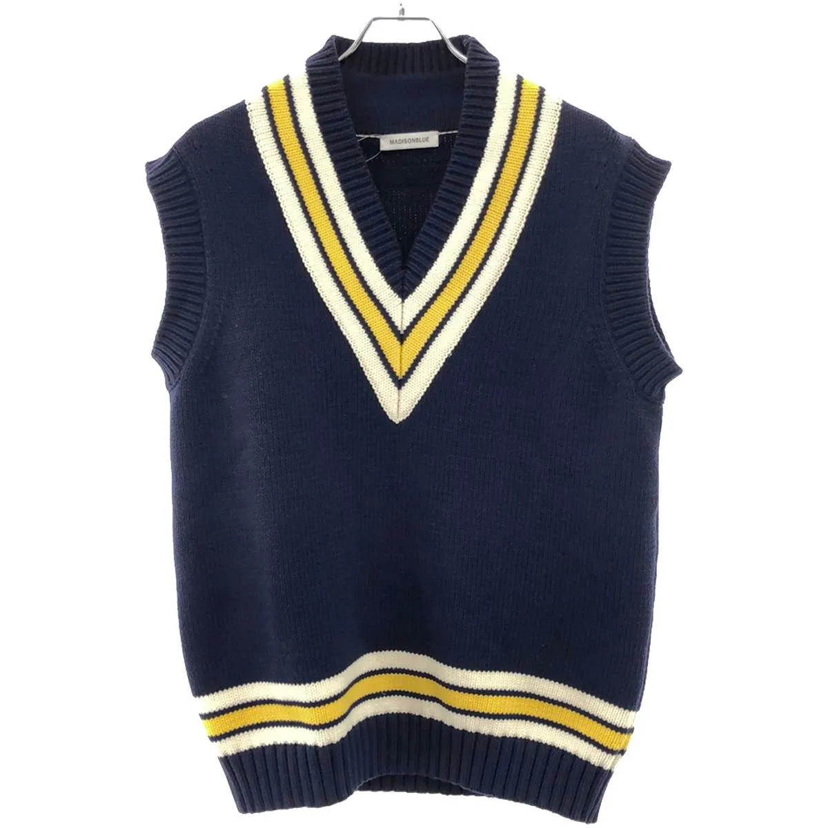 MADISON BLUE マディソンブルー 23SS TENNIS SWEATER VEST Vネックニットベスト