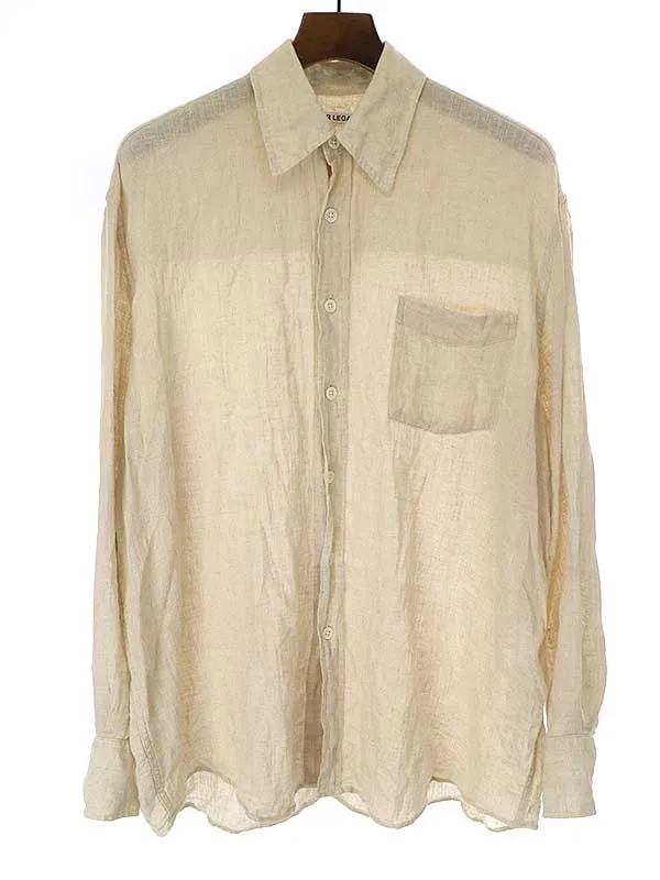 OUR LEGACY アワーレガシー LESS BORROWED SHIRT コットンリネンシャツ