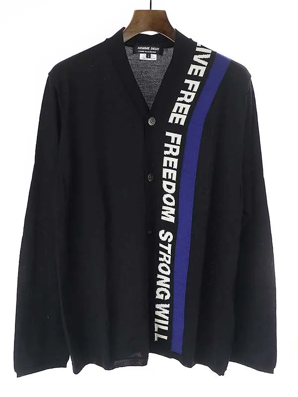 COMME des GARCONS コムデギャルソン オム ドゥ 21SS ジャガードニットカーディガン