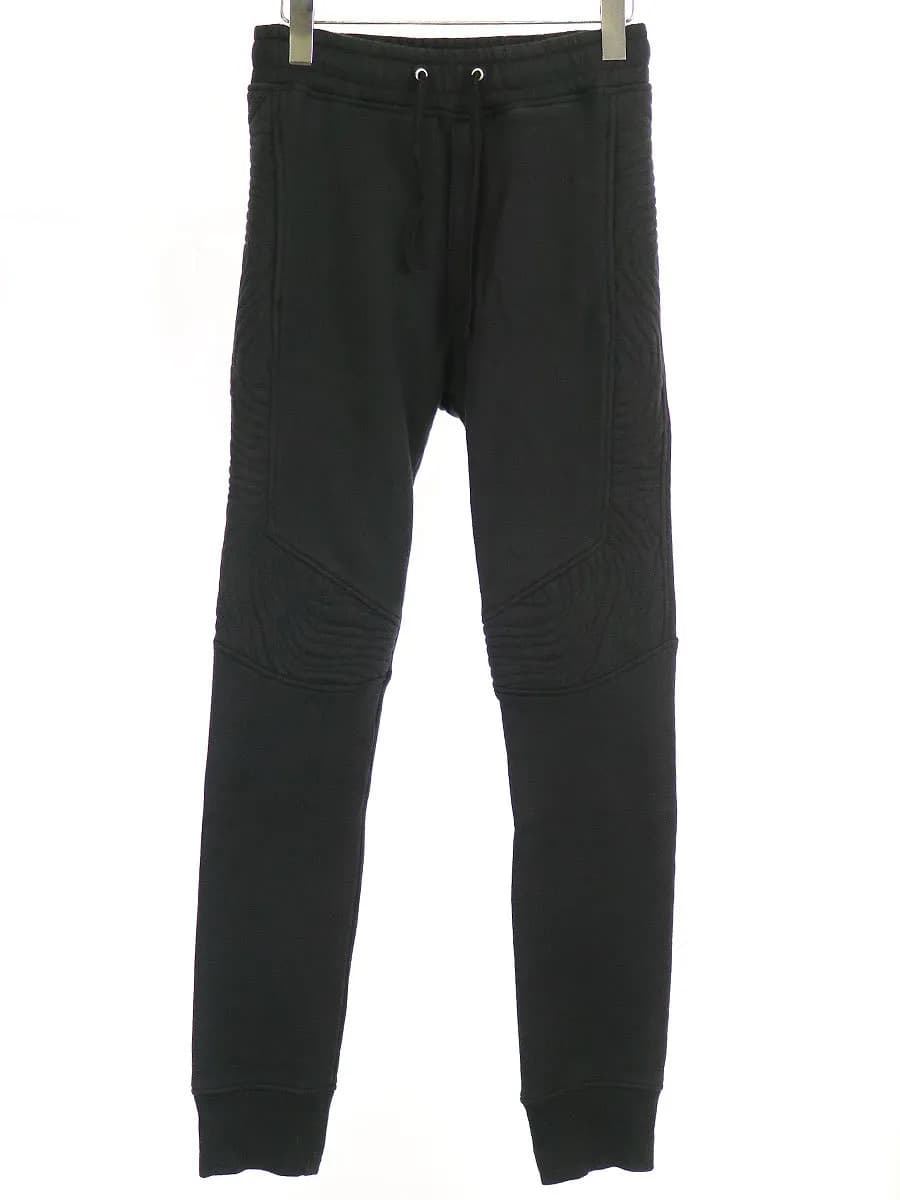 BALMAIN HOMME バルマン オム 14AW バイカースウェットイージーパンツ