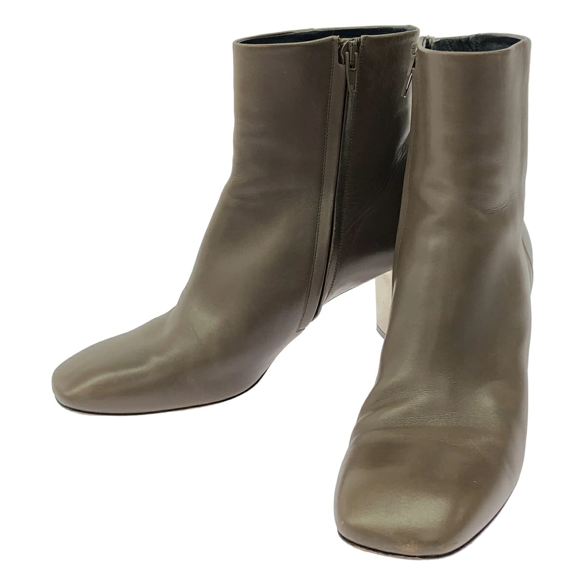 CELINE セリーヌ フィービーファイロ メタルヒール サイドジップレザーブーツ