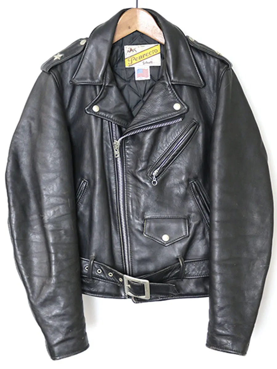 Schott ショット 613 牛タグ ワンスターダブルライダースレザージャケット