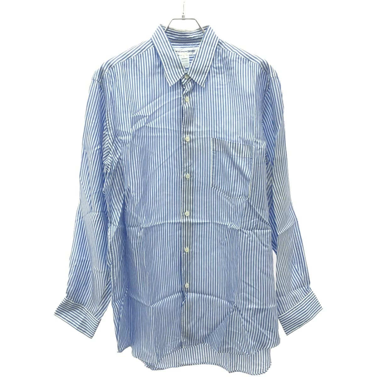 COMME des GARCONS コムデギャルソンシャツ FOREVER キュプラ ストライプシャツ FZ-B141