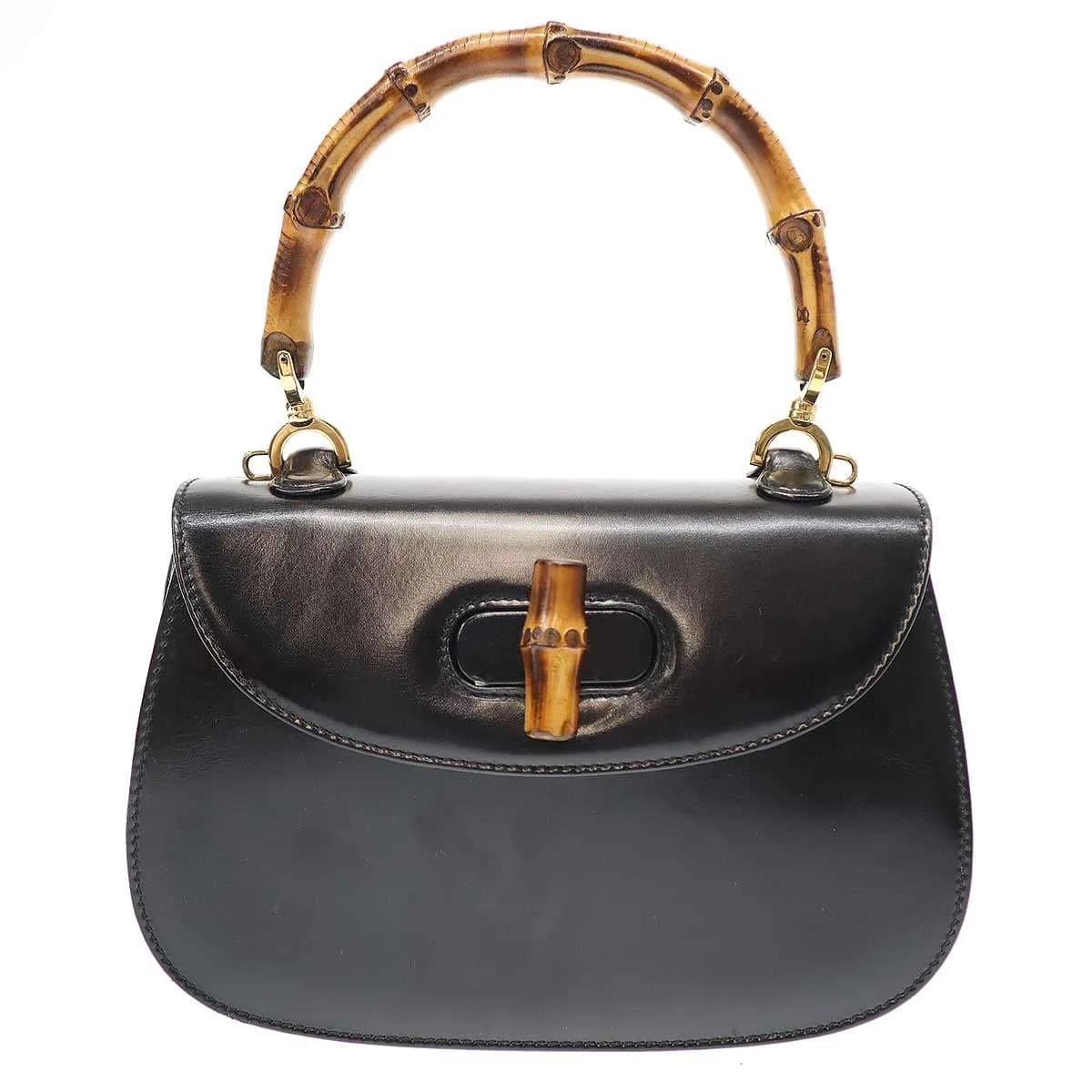 GUCCI グッチ 2WAY バンブーハンドルショルダーバッグ 000 2046 0188