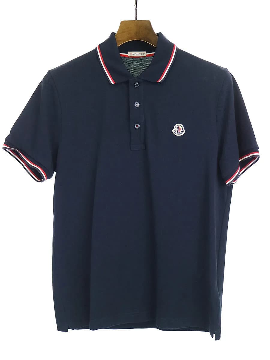 MONCLER モンクレール 16SS POLO MANICA CORTA トリコロールライン鹿の子ポロシャツ