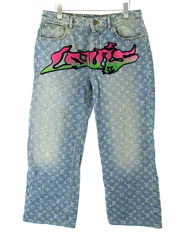 LOUIS VUITTON ルイヴィトン 22SS Amen Break モノグラムバギーデニムパンツ