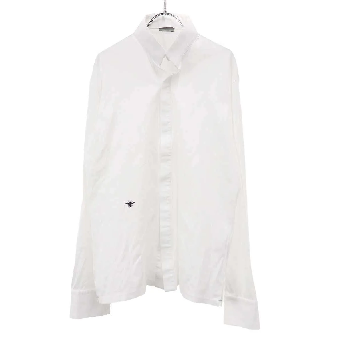 Dior HOMME ディオールオム 2002AW Bee ジャージースタンドカラーシャツ