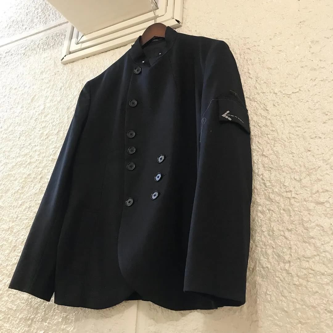Yohji Yamamoto Yohji Yamamoto POUR HOMME 08AW 矢印ワッペンダブルブレストジャケット