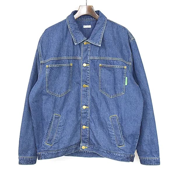 WILLY CHAVARRIA ウィリーチャバリア WISM別注 18AW BOX WORK JACKET ボックスシルエットデニムワークジャケット