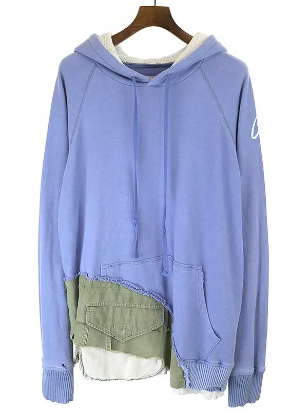 Greg Lauren グレッグ ローレン 50/50 BLUE ARMY GL HOODIE アーミーパーカー