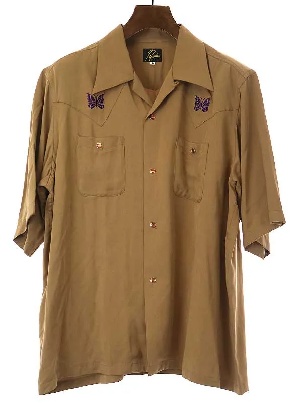 NEEDLES ニードルス 22SS S/S Cowboy One-Up Shirt レーヨンカウボーイシャツ