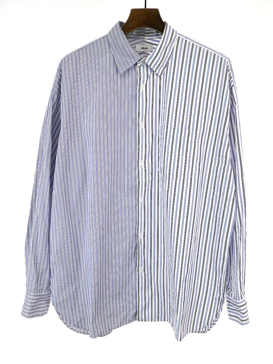 Allege アレッジ 18SS ADAM ET ROPE' EXCLUSIVE ストライプロングスリーブシャツ