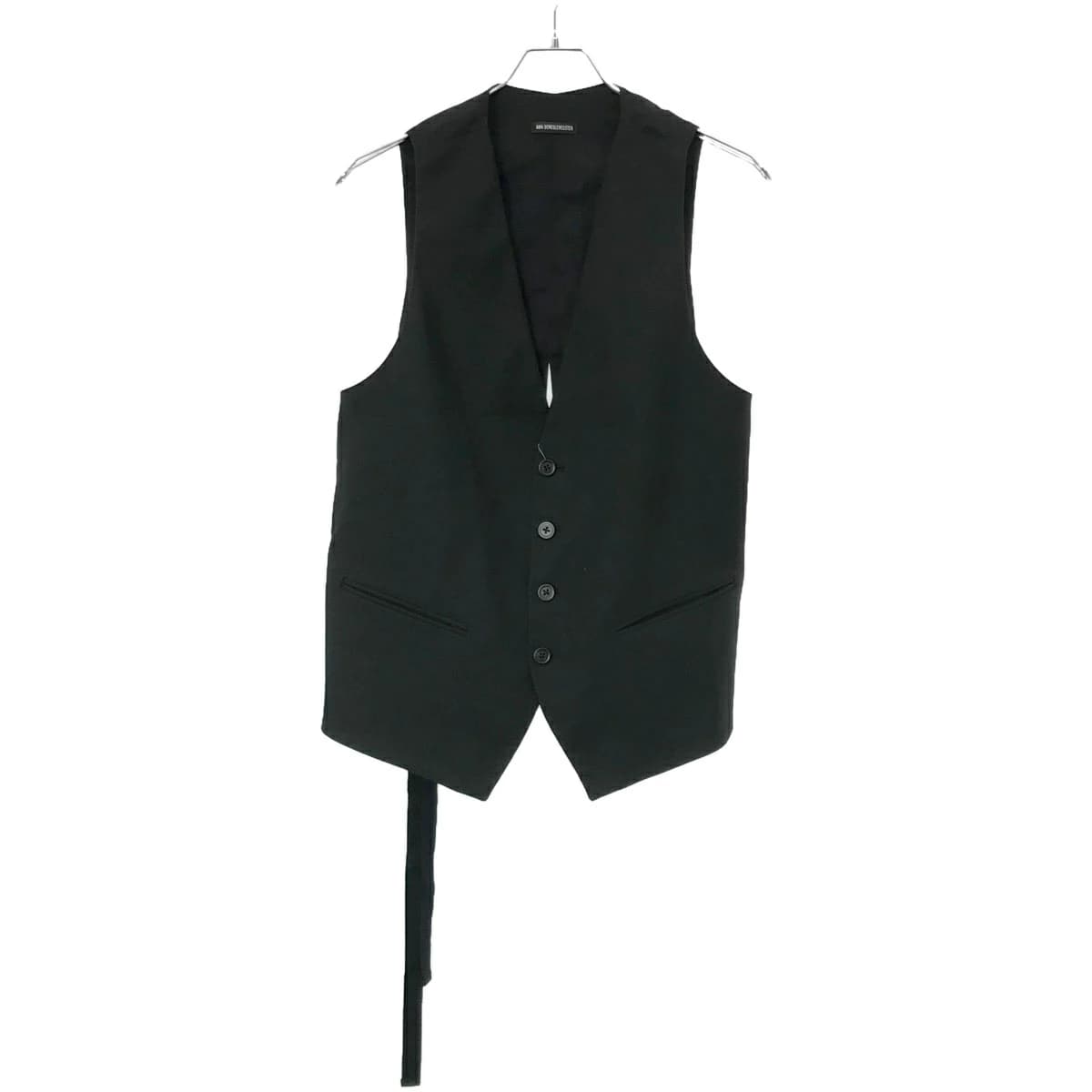 ANN DEMEULEMEESTER アンドゥムルメステール 22SS コットンストレッチジレベスト