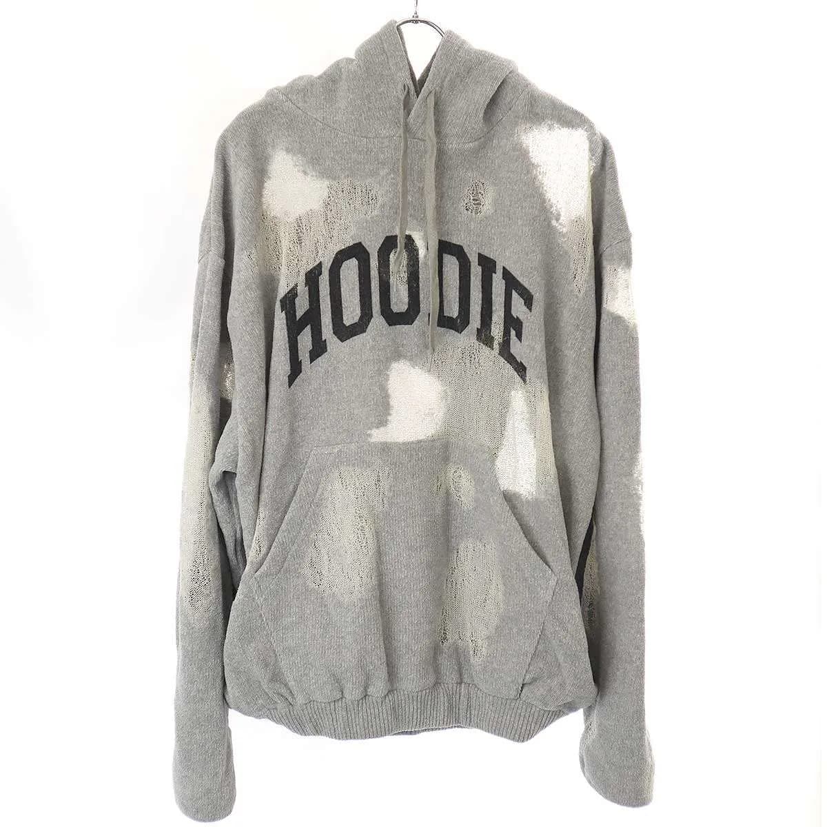 doublet ダブレット 23SS RIPPED OFF KNIT HOODIE プルオーバーパーカー