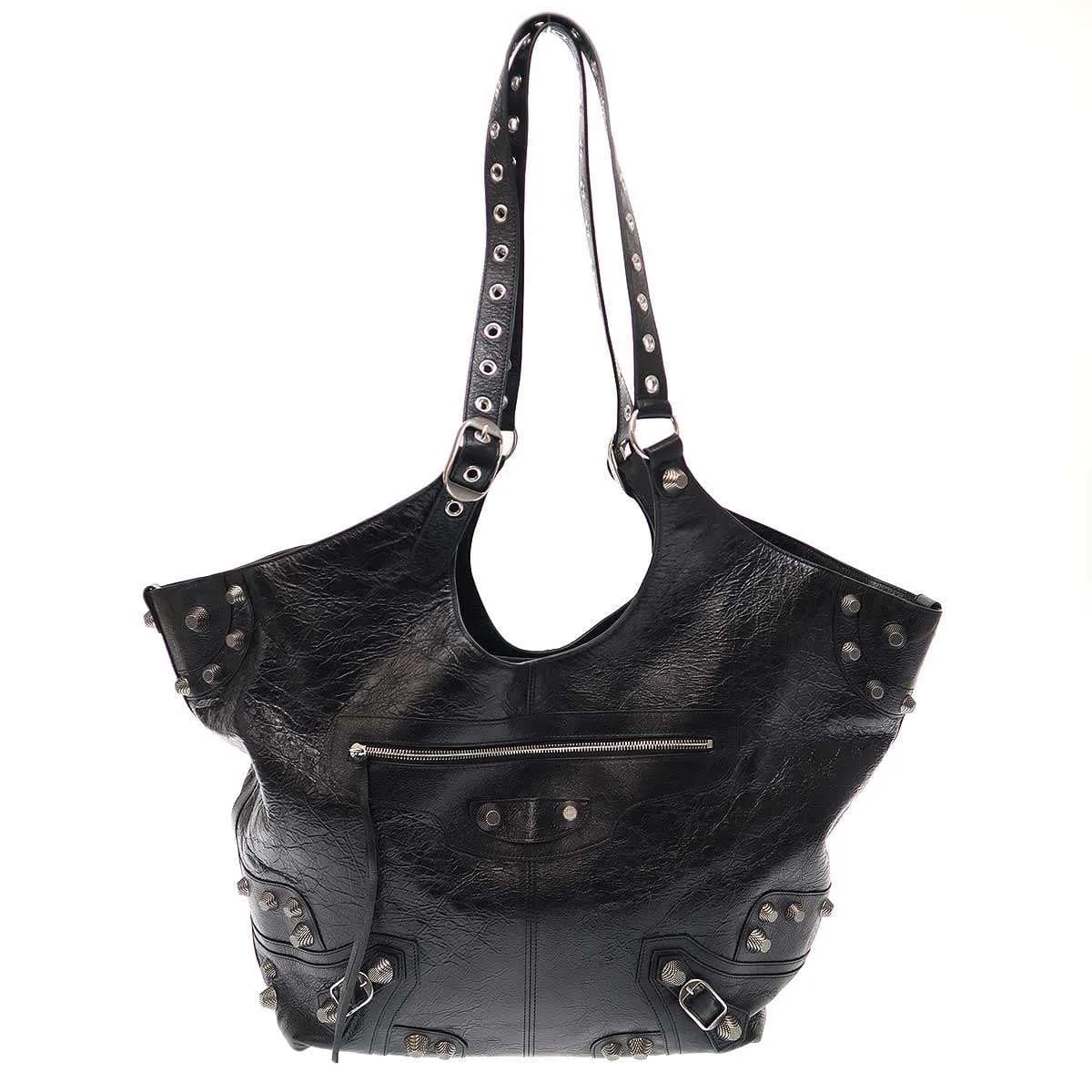BALENCIAGA バレンシアガ Le Cagole Carry All Tote Bag ルカゴールスタッズラージトートバッグ