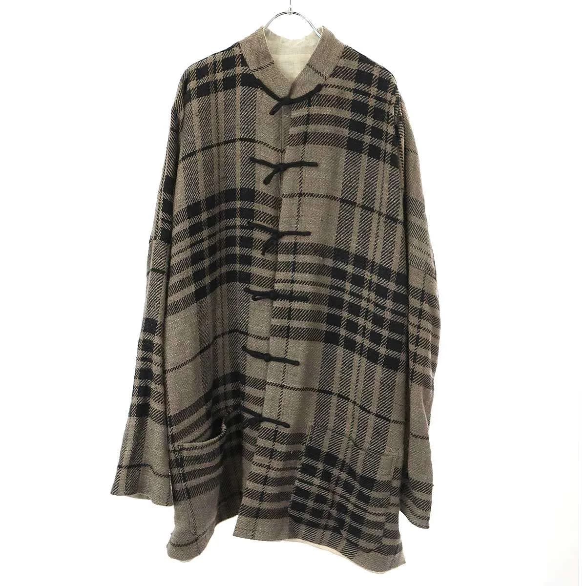 Y's ワイズ バングオン 21AW SAMPLE ツイードチャイナジャケット YK-Y03-805