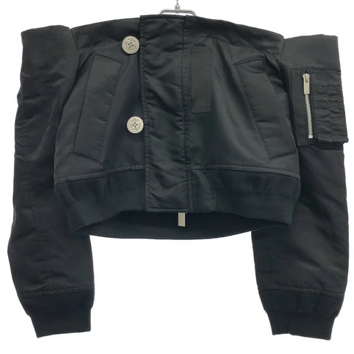 sacai サカイ オフショルダーデザインジャケット 23-06671