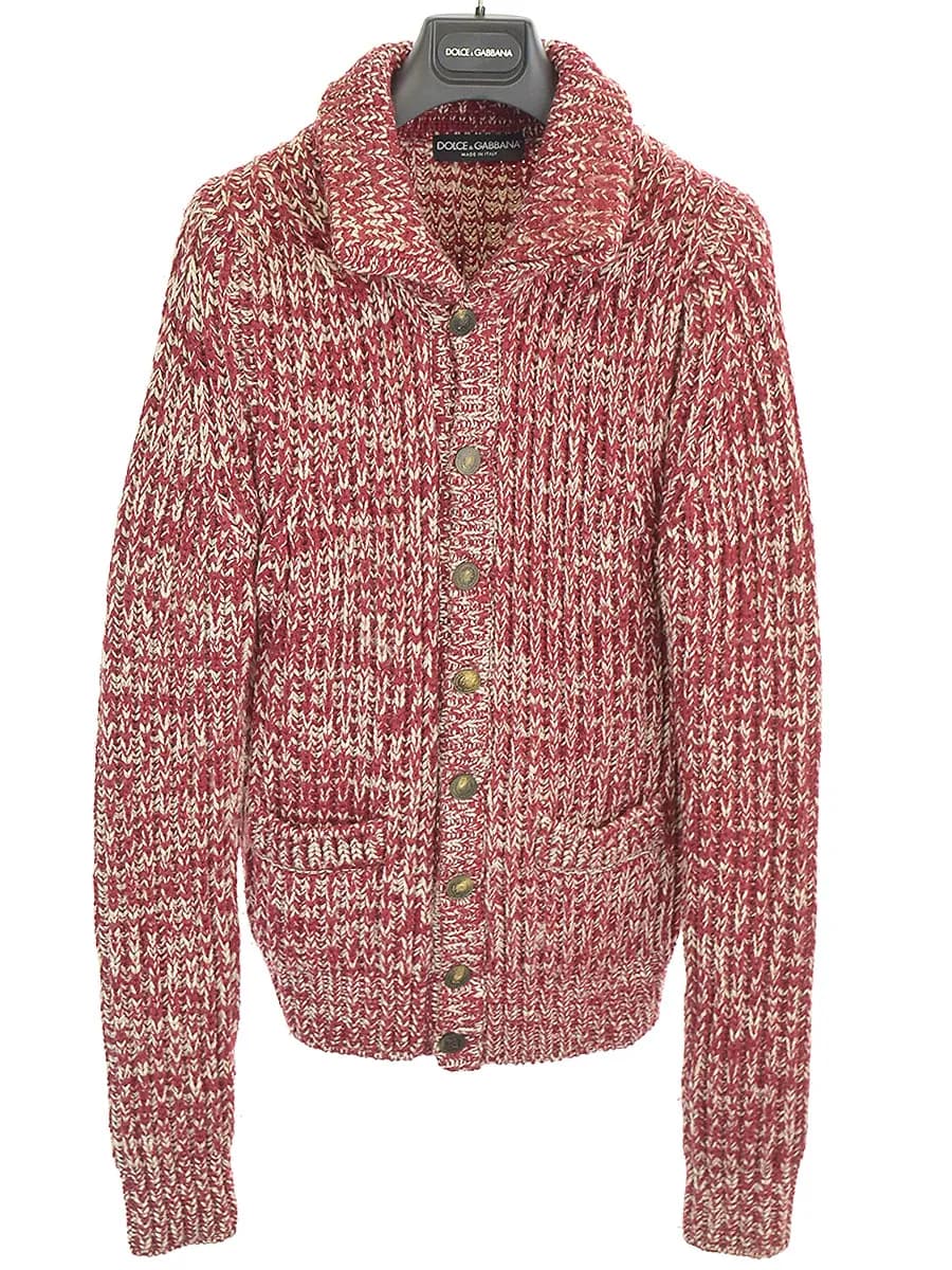 DOLCE&GABBANA ドルチェ&ガッバーナ 14AW ウールニットカーディガン