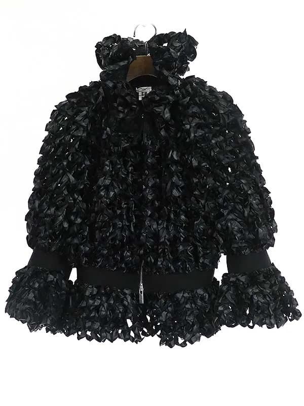 noir kei ninomiya ノワール ケイ ニノミヤ 21AW リボン装飾ハイネックジャケット