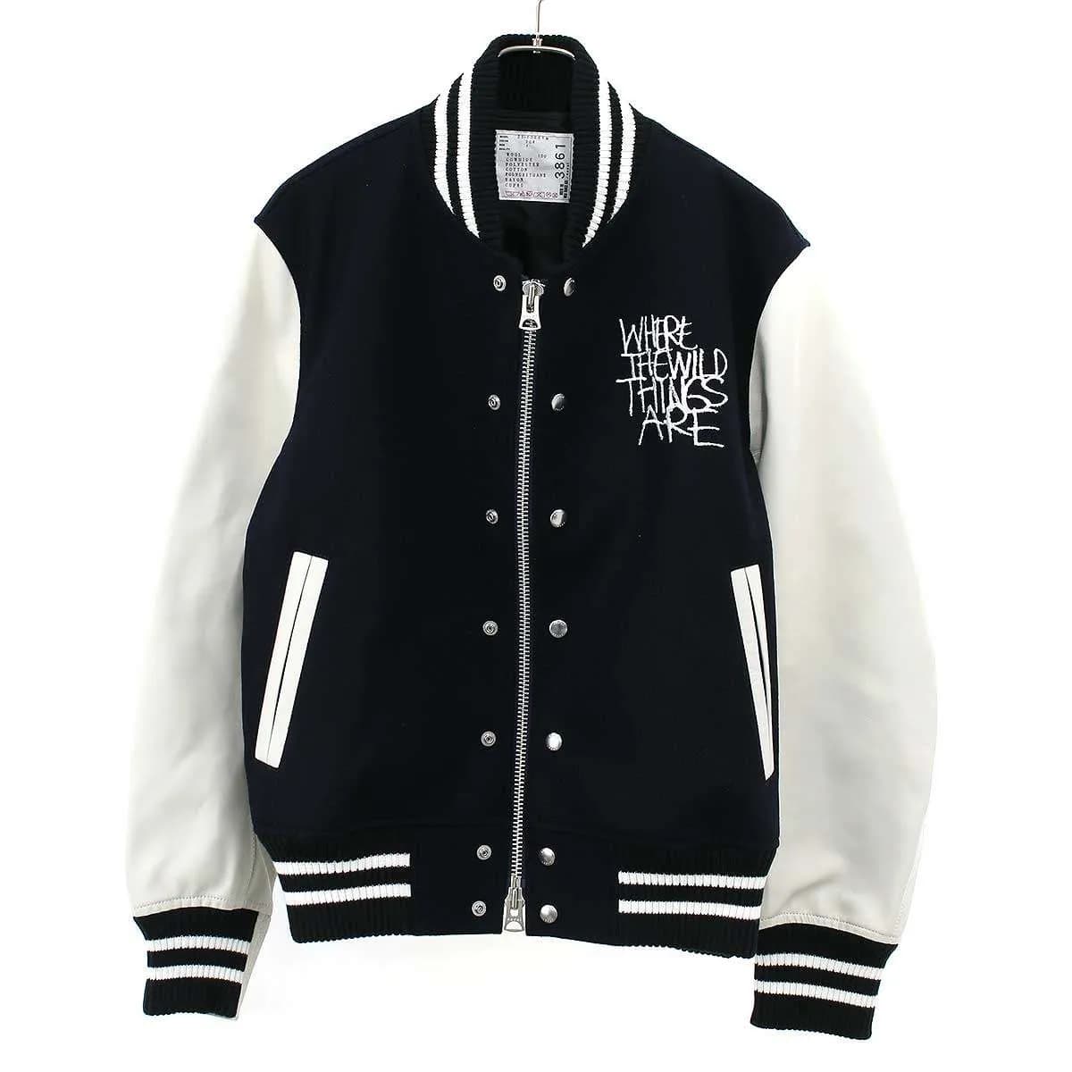 sacai サカイ 25AW WHERE THE WILD THINGS ARE Blouson スタジャン 25-03861M