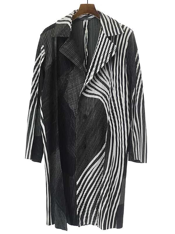 ISSEY MIYAKE オム プリッセ イッセイ ミヤケ 22SS BODY MOVEMENT JACKET プリーツロングジャケット