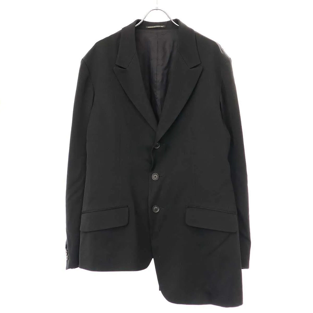 Yohji Yamamoto ヨウジヤマモト プールオム UNBALANCED JACKET アシンメトリーテーラードジャケット HJ-J74-152