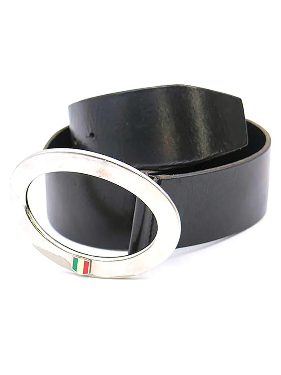 DOLCE&GABBANA ドルチェ&ガッバーナ サークルバックルレザーベルト