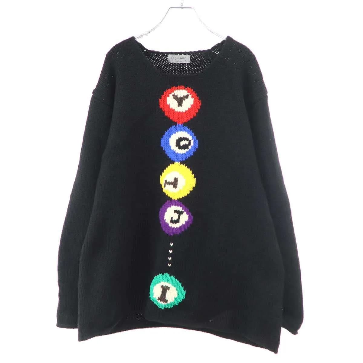 Yohji Yamamoto ヨウジヤマモト プールオム 22AW 復刻 ビリヤードボールニットセーター