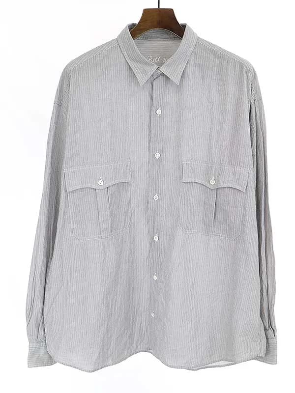 Porter Classic ポータークラシック 20SS ROLL UP STRIPE SHIRTS ロールアップストライプシャツ