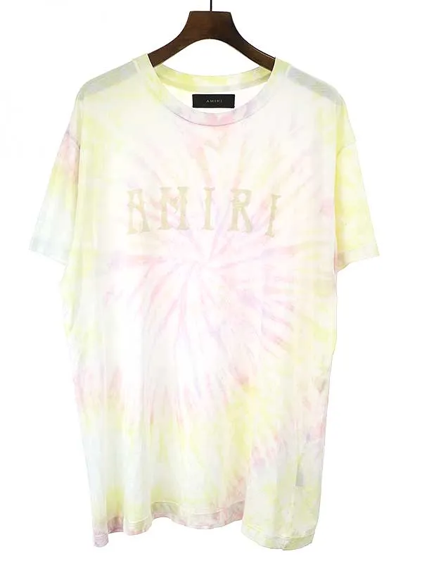 AMIRI アミリ ロゴワッペンタイダイ染めTシャツ