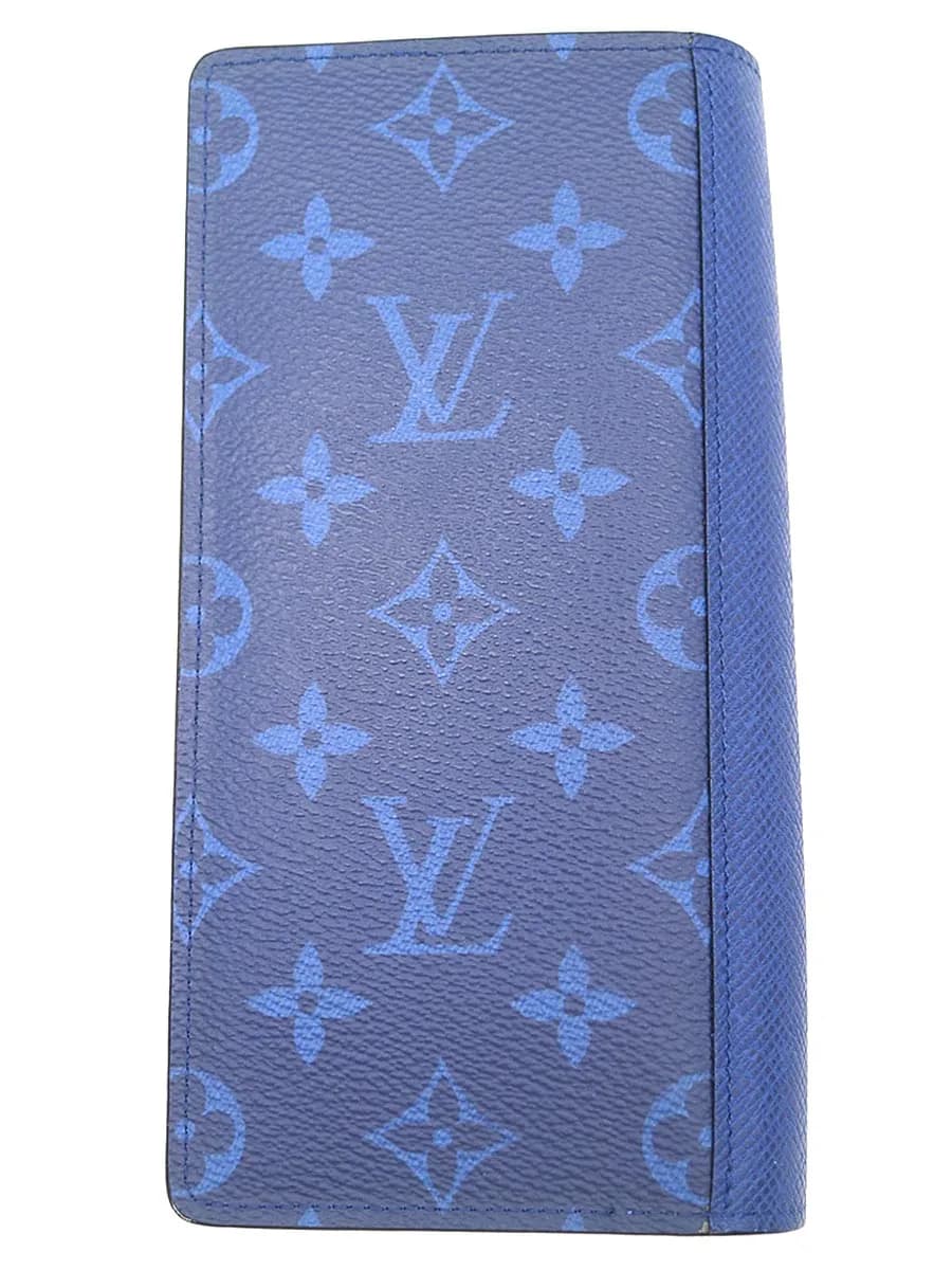 LOUIS VUITTON LOUIS VUITTON ポルトフォイユ・ブラザ ブルー ウォレット