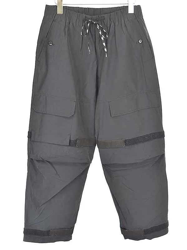 MYne マイン magic tape wide pants マジックテープワイドパンツ